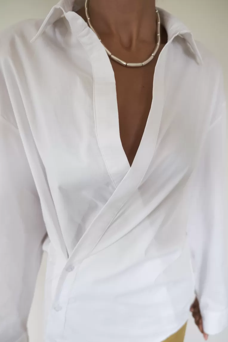 Tops & Chemises>Musier Paris chemise asymétrique keren Blanc/White