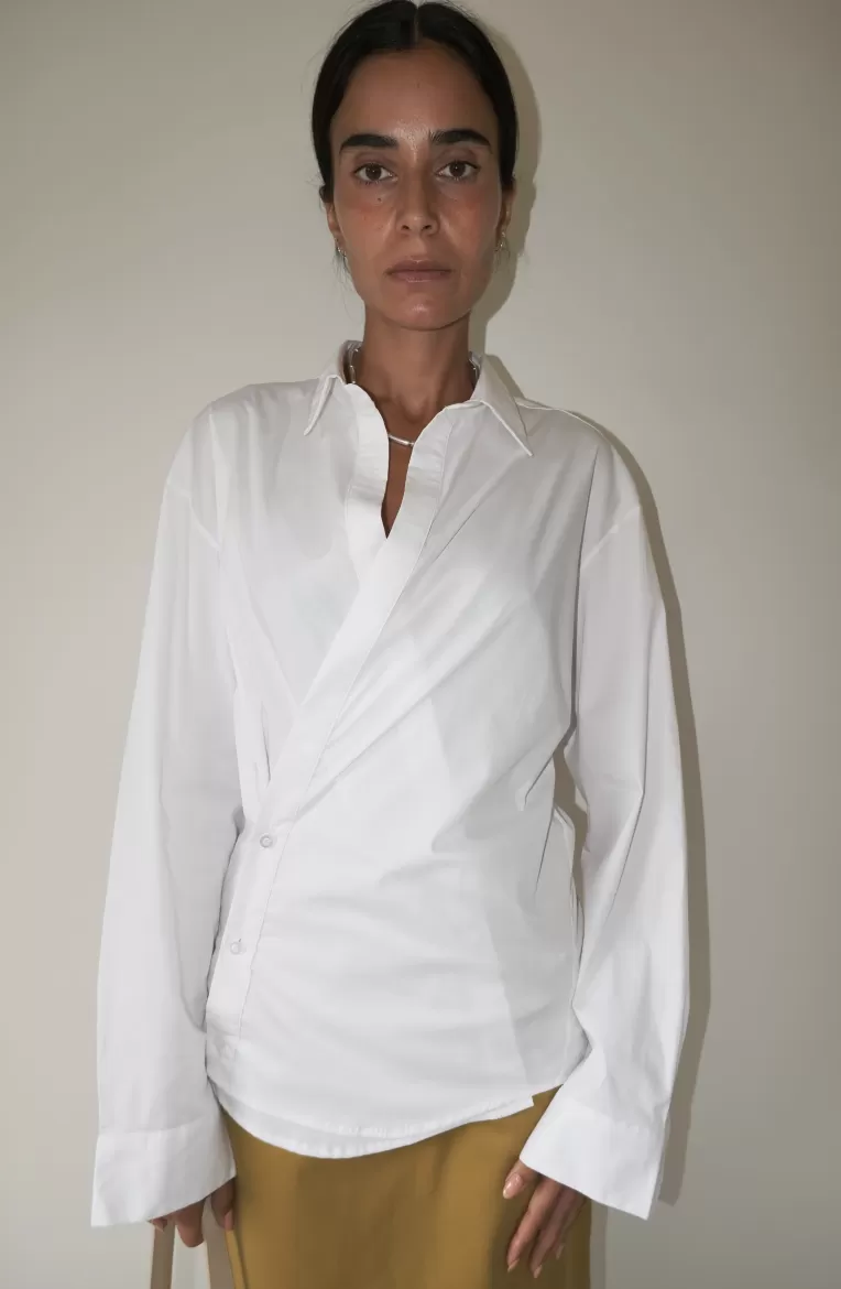 Tops & Chemises>Musier Paris chemise asymétrique keren Blanc/White