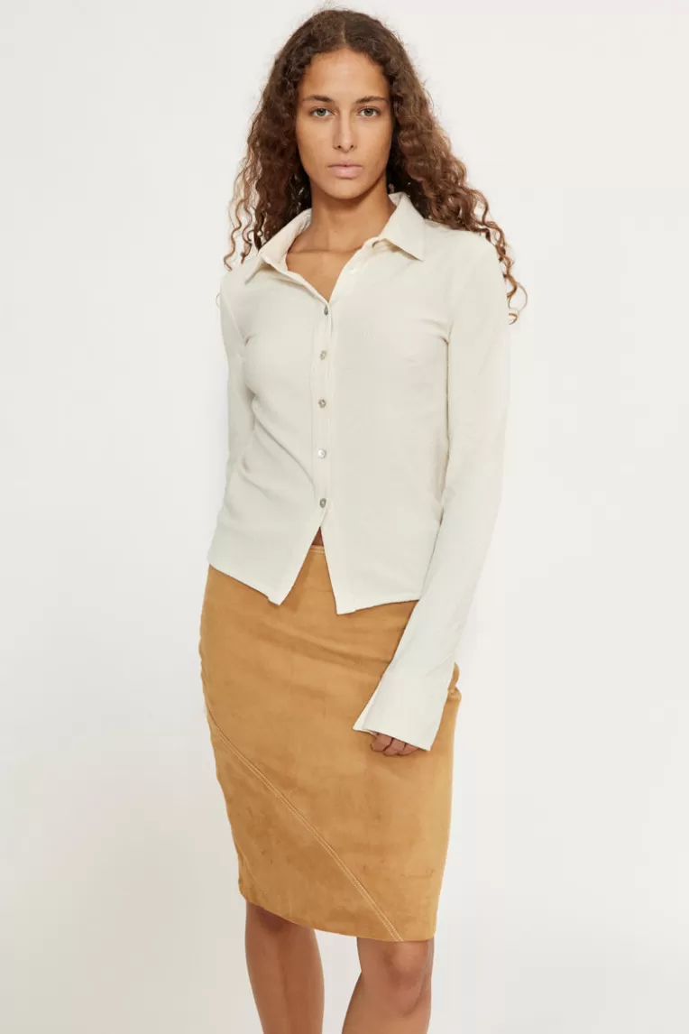 Tops & Chemises>Musier Paris chemise en coton love Ecru