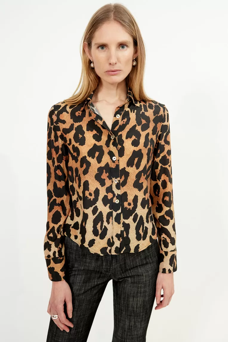 Tops & Chemises>Musier Paris chemise imprimée leo imp.léopard