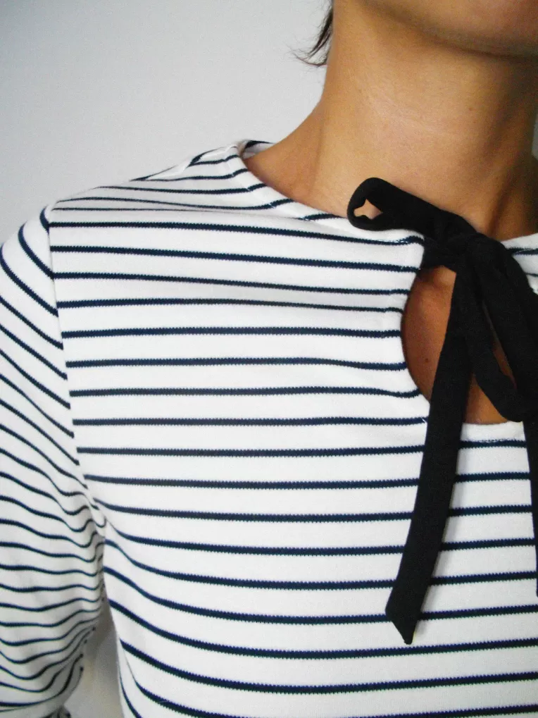 Tops & Chemises>Musier Paris marinière marina Ecru/Ecru