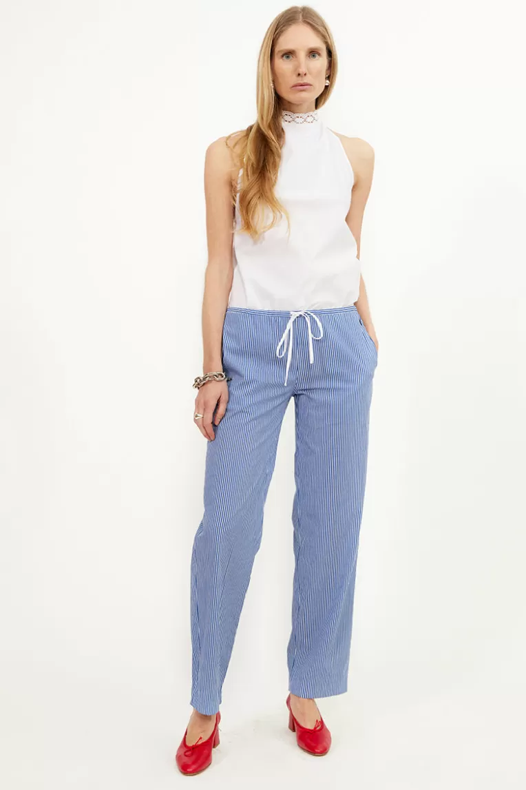 Pantalons & Shorts>Musier Paris pantalon loose brodé mythical