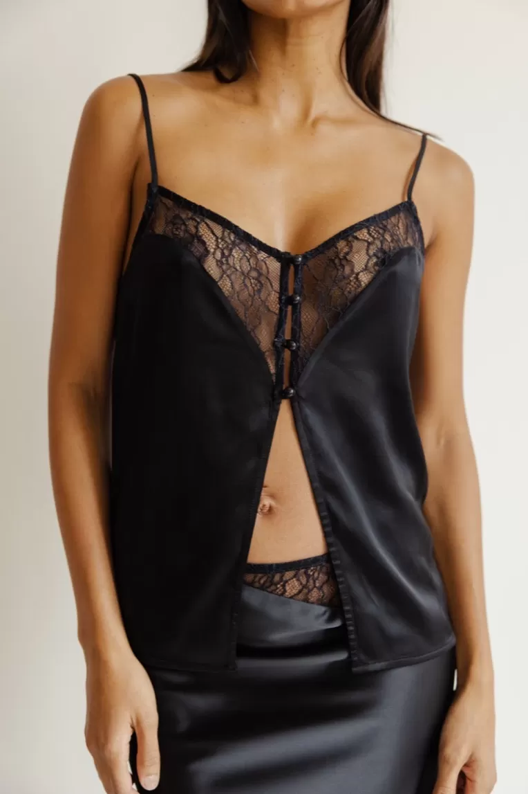 Tops & Chemises>Musier Paris top lingerie en satin capri