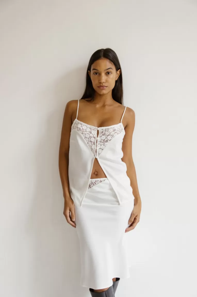 Tops & Chemises>Musier Paris top lingerie en satin forcina
