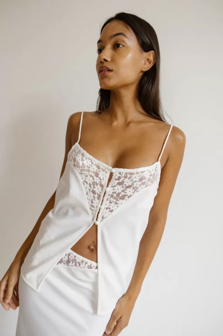 Tops & Chemises>Musier Paris top lingerie en satin forcina